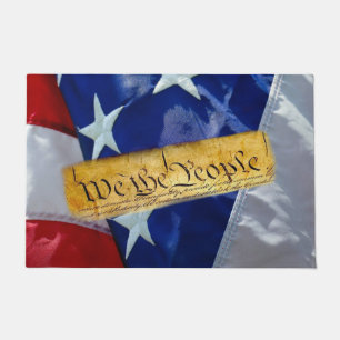 Felpudo Nosotros, la bandera norteamericana