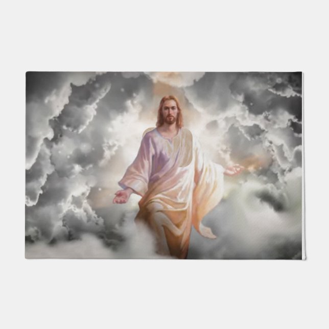 FELPUDO NOSOTROS Y JESÚS TE DAMOS LA BIENVENIDA (Anverso)