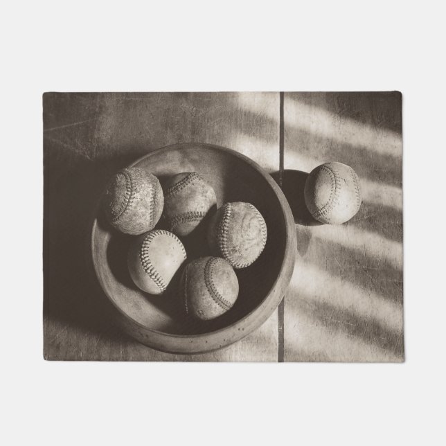 Felpudo Nostalgia por el béisbol - Baseballs (Anverso)