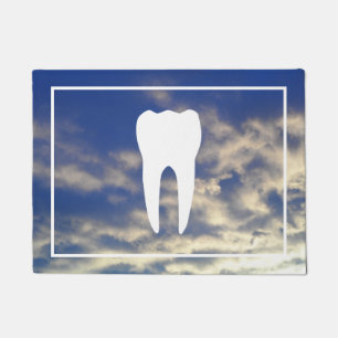 Felpudo Nubes de dentista en el Doormat del cielo