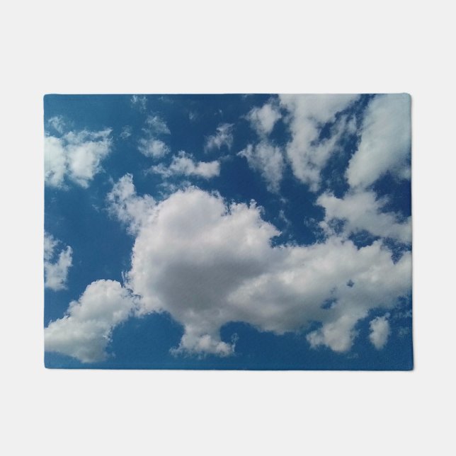 Felpudo Nubes, en un cielo de verano (Anverso)
