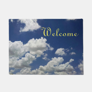 Felpudo Nubes esponjosas Bienvenida Doormat