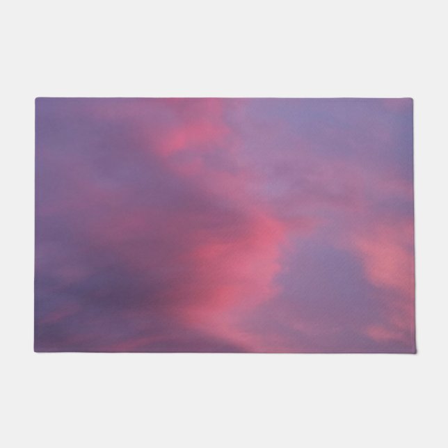 Felpudo Nubes Rosadas Azules (Anverso)