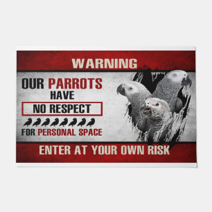 Felpudo Nuestros loros tienen espacio personal