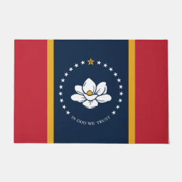 Felpudo Nueva bandera de estado de Mississipi