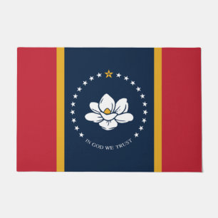 Felpudo Nueva bandera de estado de Mississipi