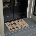 Felpudo Nuevas reglas rusas de la familia doméstica person<br><div class="desc">Personaliza este divertido doormat de reglas familiares. Sólo tienes que añadir tu apellido y seleccionar el color de tu elección que a tus visitantes les encantará cuando vengan y visiten. Hace el perfecto aniversario o regalo para el hogar también. Otra forma de hacer especial a tu fiesta en la colección...</div>