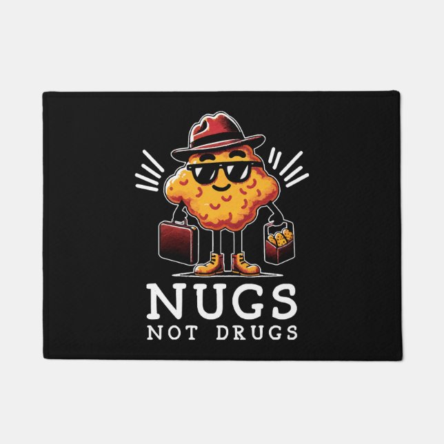 Felpudo Nuggets Crujientes No Drogas (Anverso)