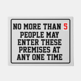 Felpudo Número máximo de ocupaciones editables