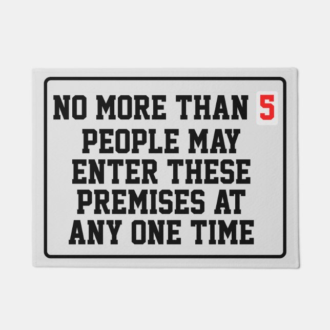 Felpudo Número máximo de ocupaciones editables (Anverso)