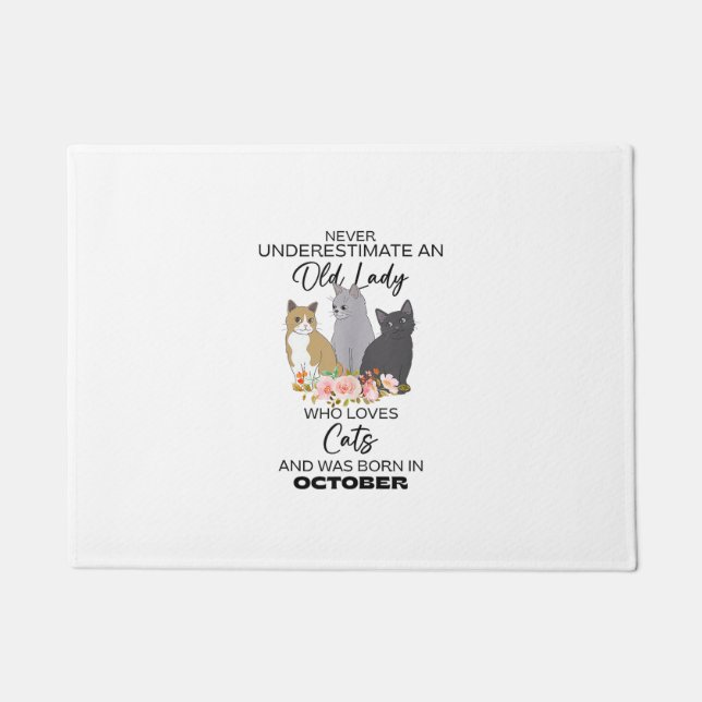 Felpudo Nunca Subestimes A Una Vieja A La Que Le Gusta El  (Anverso)