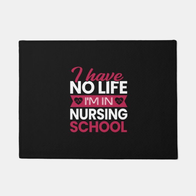 Felpudo Nurse Gift | No Tengo Vida En Enfermería (Anverso)