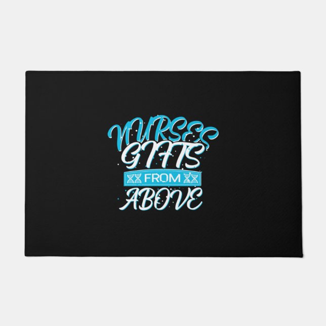 Felpudo Nurse Gift | Regalos De Enfermeras De Arriba (Anverso)