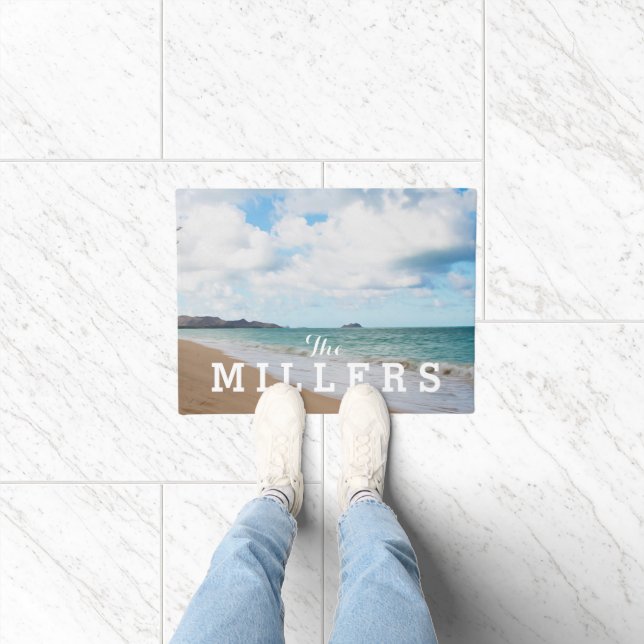 Felpudo Oahu Hawaii Ocean Waves & Beach (Interior)