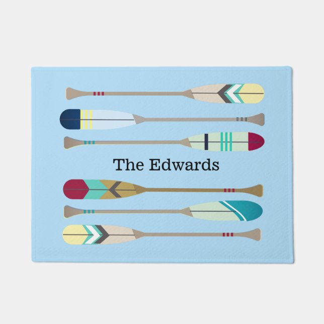 Felpudo Oars de estilo vintage (Anverso)