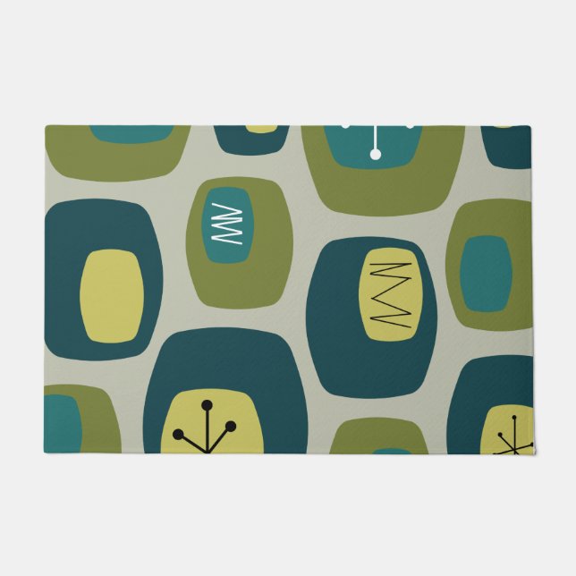 Felpudo Oblongs Olive Green (Anverso)