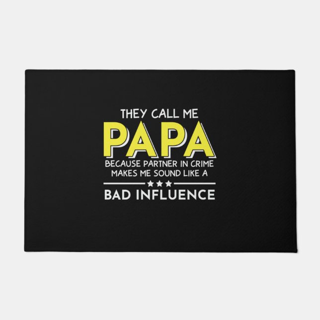Felpudo Obsequio de Papá Me Llaman Papas (Anverso)