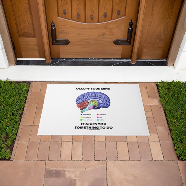 Felpudo Occupy Your Mind Te Da Algo Que Hacer (Exterior)