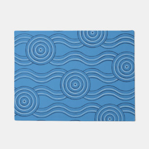 Felpudo Océano de arte aborigen