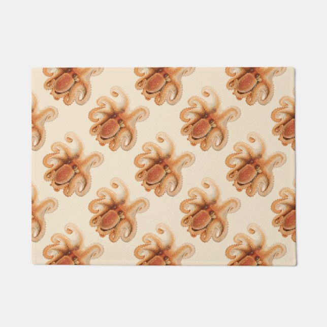 Felpudo Octopus Salutii, Animales Acuáticos Marinos (Anverso)