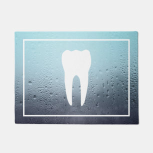 Felpudo oficina dental de la neblina del agua