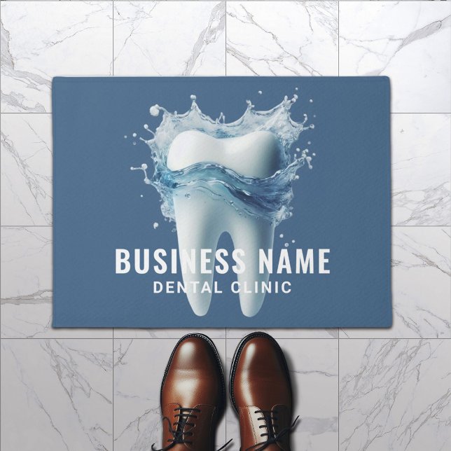 Felpudo Oficina Dental Dentista Brillante y Dental Azul Ag (Subido por el creador)