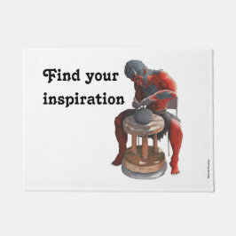 Felpudo Ogro con rueda de la cerámica Fantasía Puerta de A