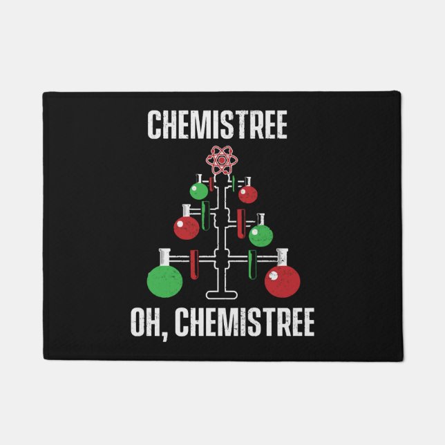 Felpudo Oh Químico Árbol Químico Ciencia Pun (Anverso)