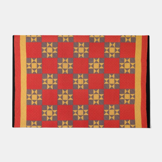 Felpudo Ohio Star quilt (Anverso)