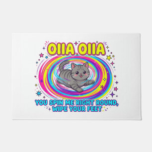 Felpudo OIIA OIIA Spinning Cat Funny Doormat