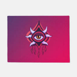 Felpudo Ojo Demonio Púrpura - Arte Oculto Gótico