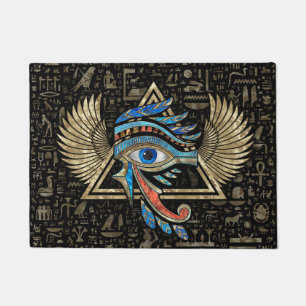 Felpudo Ojo egipcio de Horus - Ornamento de Wadjet