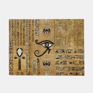 Felpudo Ojo egipcio de Horus - Ornamento de Wadjet