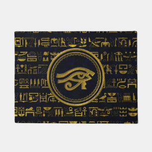 Felpudo Ojo egipcio del oro de Horus - Wadjet