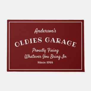 Felpudo Oldies Garage Cualquier nombre Divertido Divagando