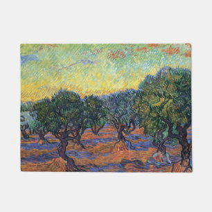 Felpudo Olivar de Vincent Van Gogh Impresionismo Arte