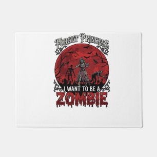 Felpudo Olvidar Princesa Zombie Luna de Sangre Murciélagos