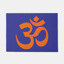 Felpudo Om Naranja Moderno