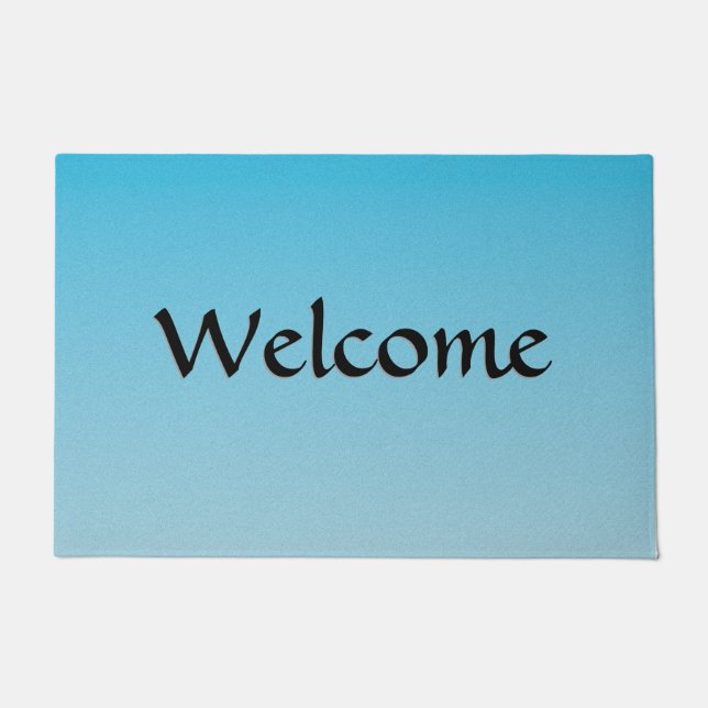 Felpudo Ombre azul (Anverso)