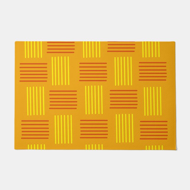 Felpudo Ondas Modernas de Mediano Siglo (Anverso)