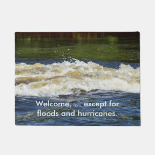 Felpudo Ondas sin inundaciones huracanes Doormat