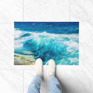 Felpudo Ondas turquesas del océano