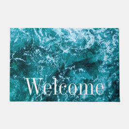 Felpudo Ondas turquesas monográficas personalizadas