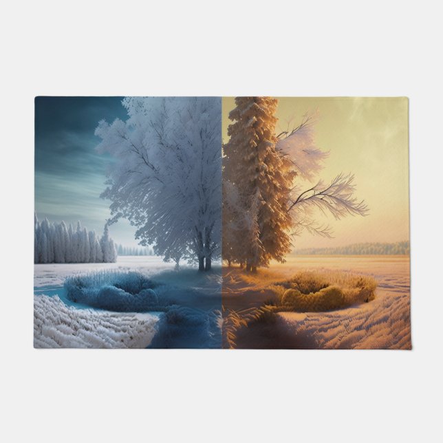 Felpudo One day in winter (Anverso)