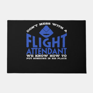 Felpudo Operador de vuelo Chiste Air Hostess Stewardess