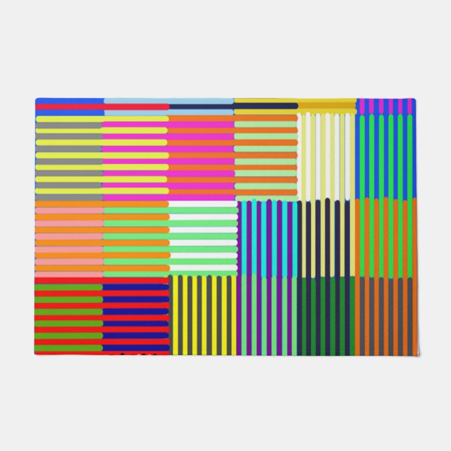 Felpudo Óptica inspirada en Bauhaus (Anverso)