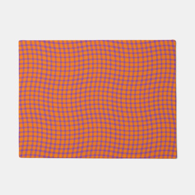 Felpudo Orange Purple Stripes Seamless Pattern (Anverso)