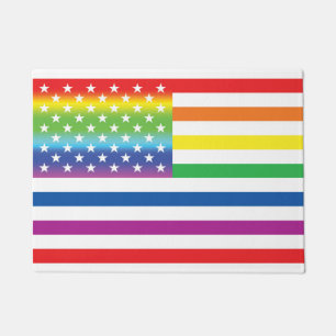 Felpudo Orgullo arcoiris Bandera estadounidense Orgullo LG