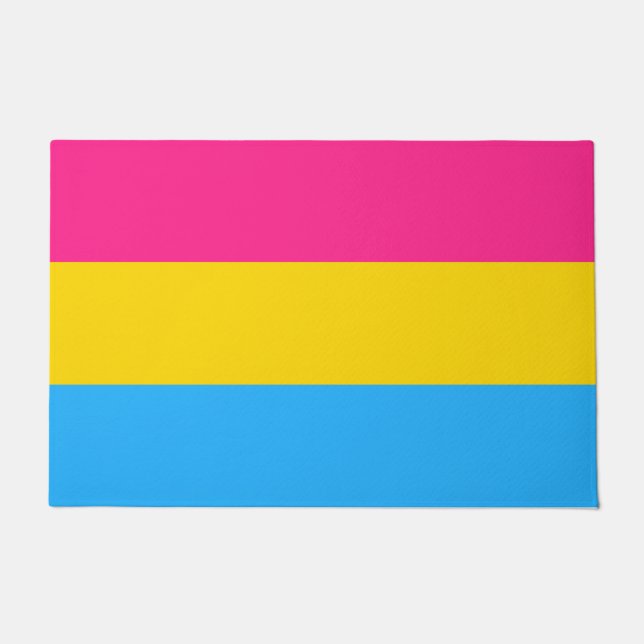 Felpudo Orgullo Pansexual (Bandera Pan) (Anverso)