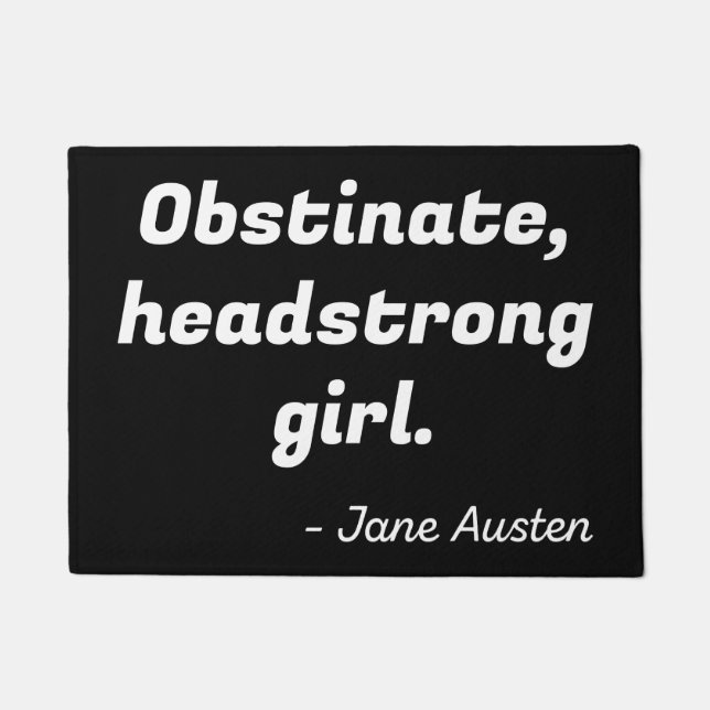 Felpudo Orgullo y prejuicio (Anverso)